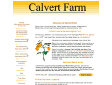 Tablet Screenshot of calvertfarm.com